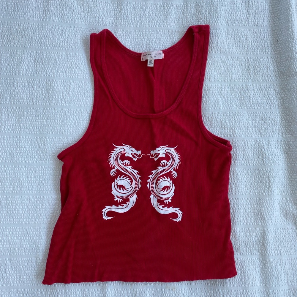 Red Tank Top - Picture 3 of 4